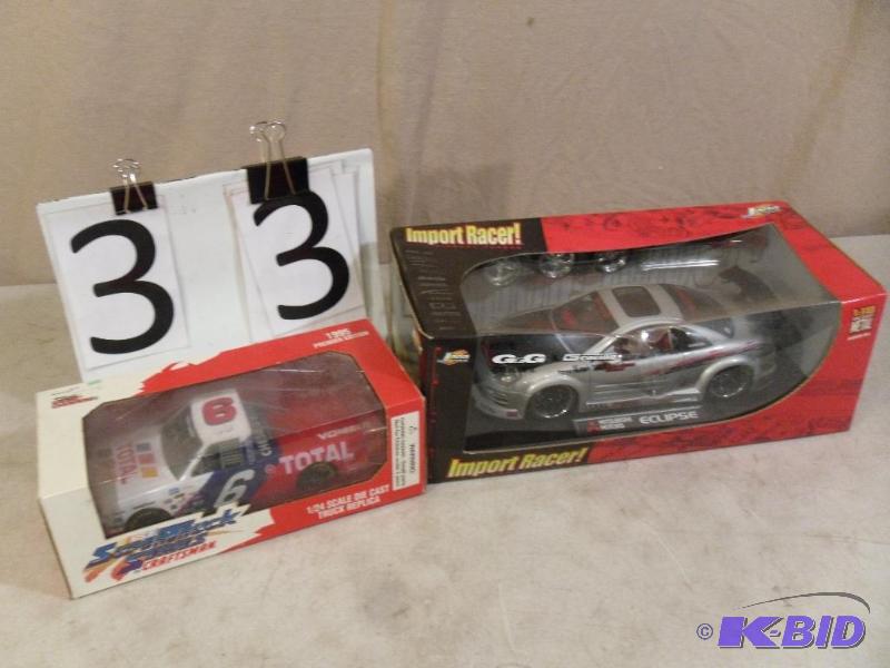 Lot of 2 Cars. Nascar Truck Series and Import...