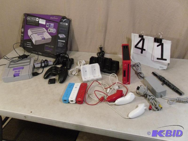 Nintendo Wii Gaming System with 3 Controllers...