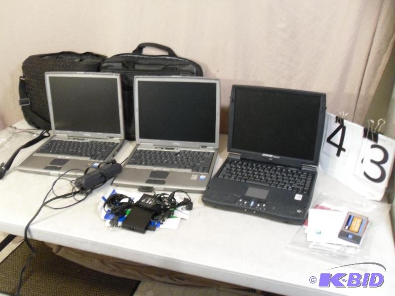 Lot of 3 Laptops and Accessories. 2 are Dell ...