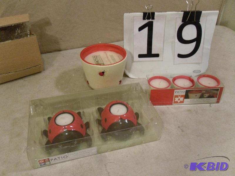 Lot of New Ladybug Outdoor Candles. Relisted ...