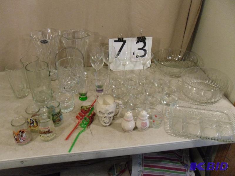 Lot of Kitchen Items. 14 Jack Daniel Glasses,...