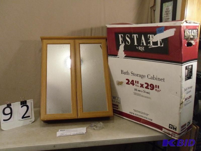 Mirrored Over the Toilet Cabinet. 24&quot x ...