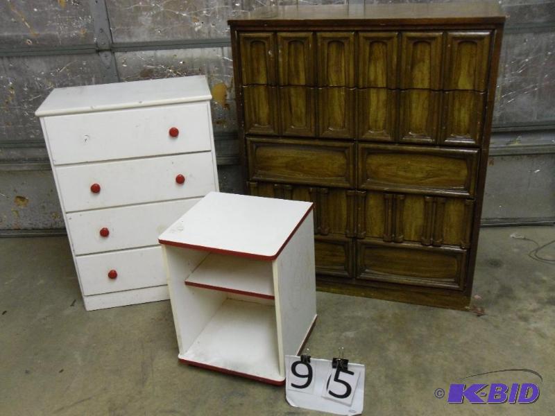 5 Drawer Dresser, 4 Drawer Dresser, and Stand...