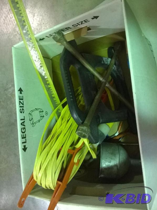 lot 167 image: Lot of Miscellaneous, ext cord, 30in saw blade, trick golf balls & more