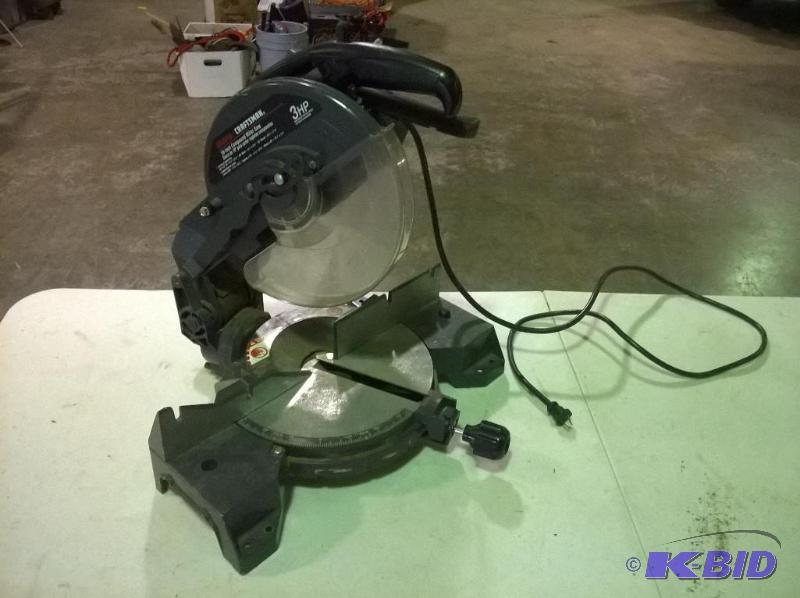lot 173 image: Craftsman Miter Saw 10in, for repair