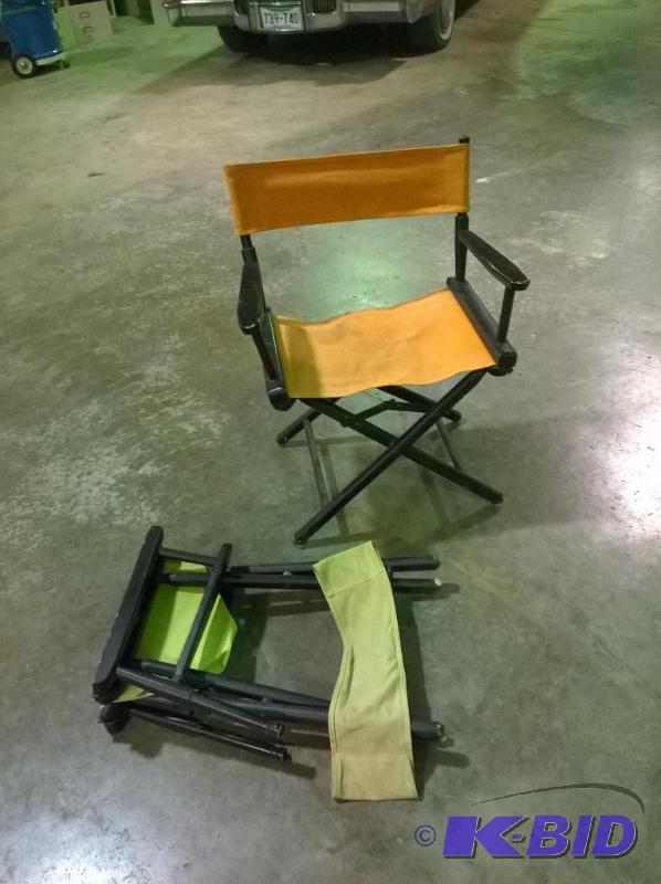 lot 174 image: Fabric Folding Chairs