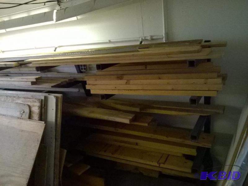 lot 2 image: Contents of Wood Shed, including rack (12.5ft x 2.25ft x 5ft)