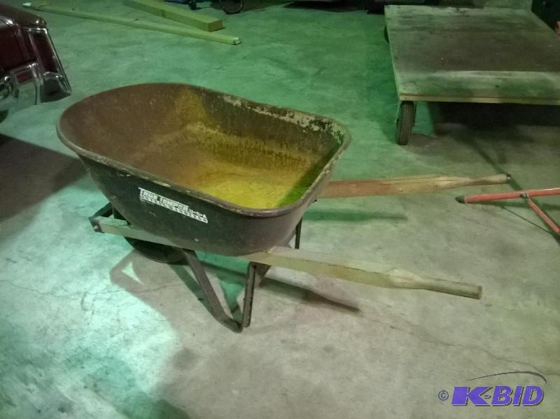 lot 218 image: Black Wheel Barrel