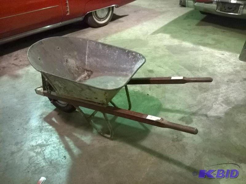 lot 219 image: White Wheel Barrel