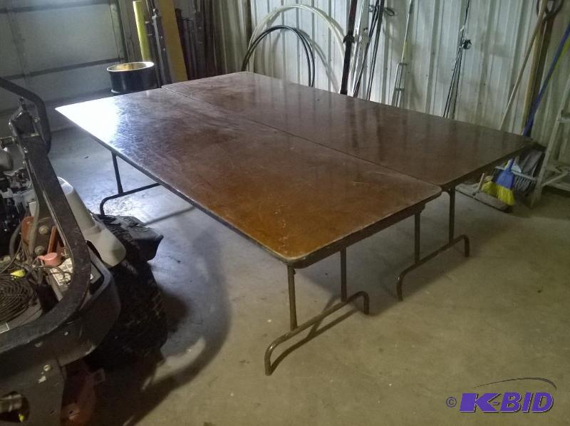 lot 246 image: Folding Tables, Lot of 2, 8ft x 30in