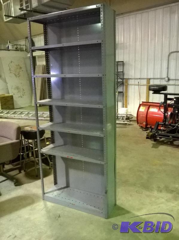 lot 31 image: 36in x 12in x 87in shelf gray