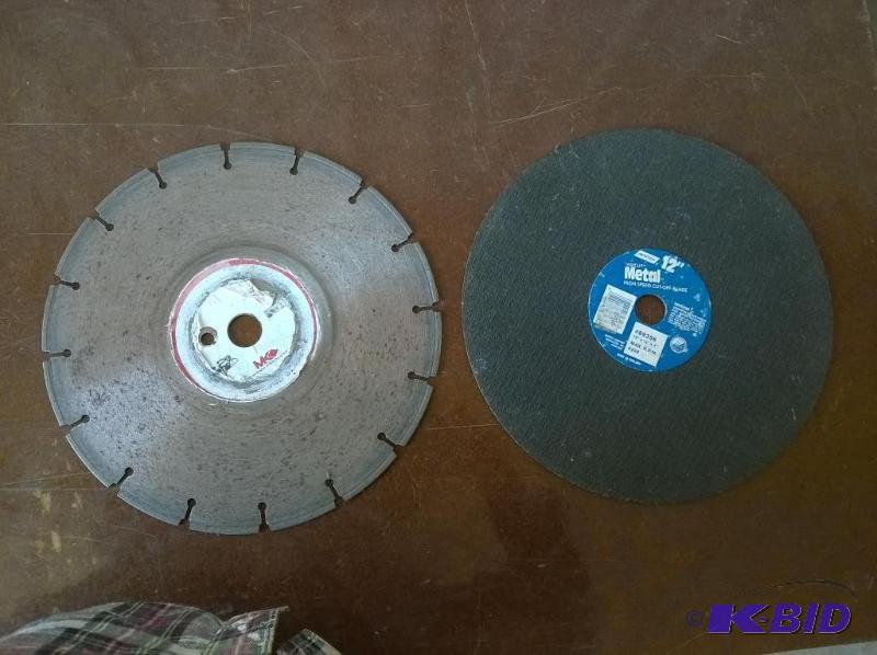 lot 89 image: 12in Saw Blade & Metal Cutting Disc