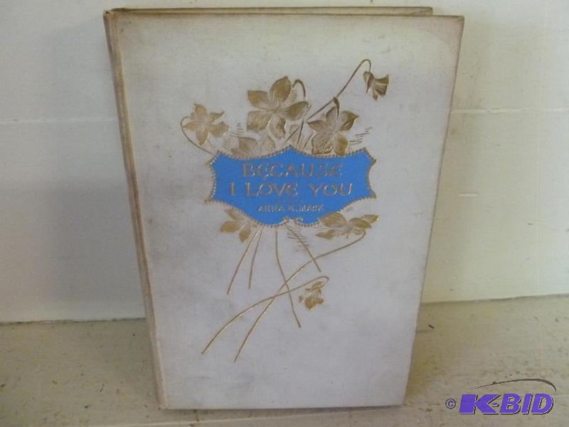 lot 158 image: Antique Book - Because I Love You - Poems Of ...
