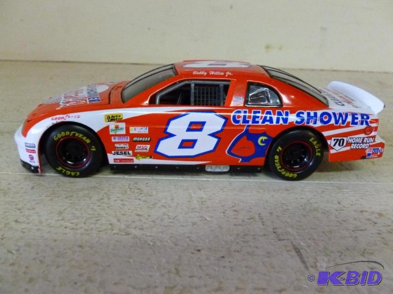 lot 39 image: Bobby Hillin Jr. #8 die cast metal race car, ...