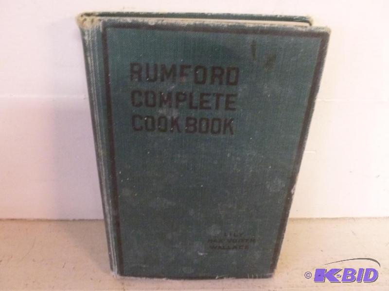 lot 61 image: Antique Cookbook - Rumford&nbspComplete Cook...