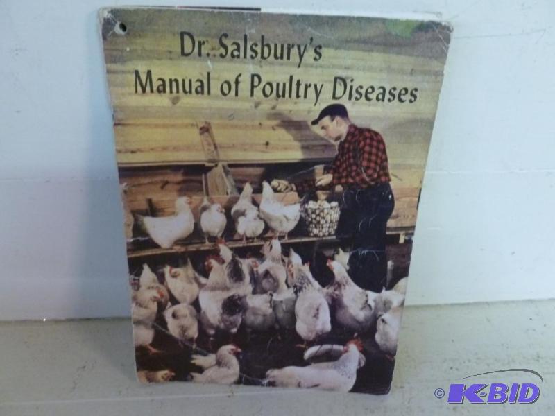 lot 62 image: Vintage 1955 Dr. Salsburys manual of poultry...