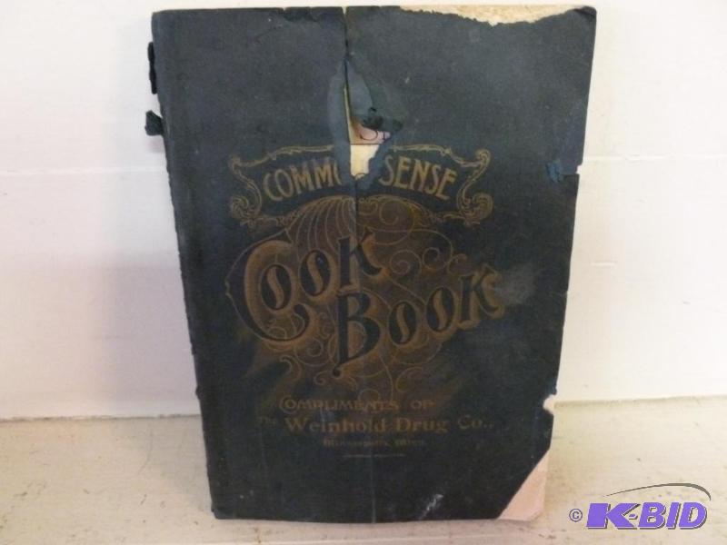 lot 68 image: Antique Cookbook - Common Sense Cookbook - Co...