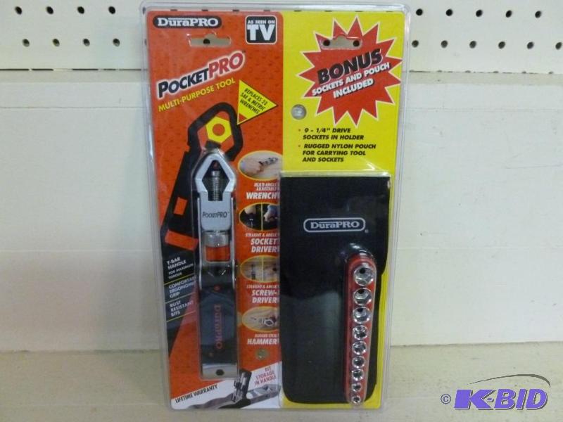 lot 72 image: Durapro Pocket Pro multi-purpose tool kit, br...
