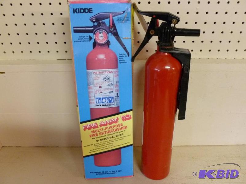 lot 74 image: Kidde Fire Away 110 multi-purpose 3 pound fir...