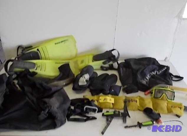 lot 103 image: Asstd Diving Gear...