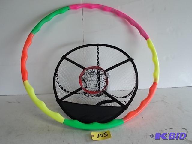 lot 105 image: Ball Net & Plastic Hoop...