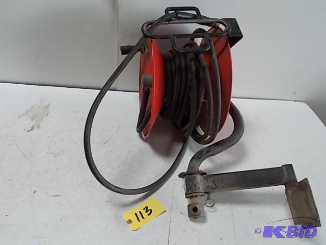 lot 113 image: Hotsy Hose Reel with Hose...