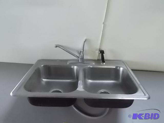 lot 144 image: Stainless Steel Sink, 33 x 22...