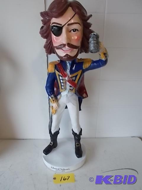 lot 167 image: 3 Admiral Nelson Bobble Head...