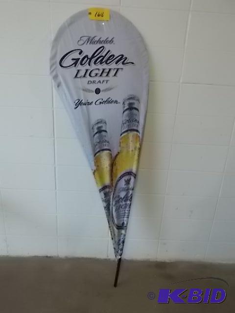 lot 168 image: 6 Michelob Flag...