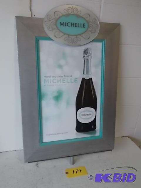 lot 174 image: Michelle Sign 22 x 35...