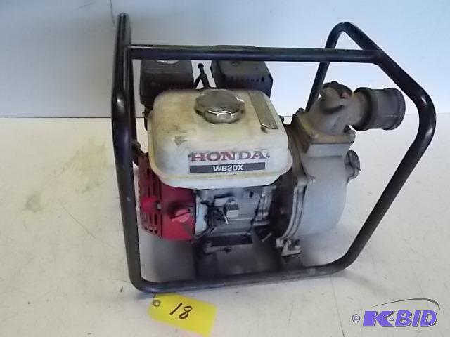 lot 18 image: Honda WB20X 2" Water Pump, 5.5 hp, Works...