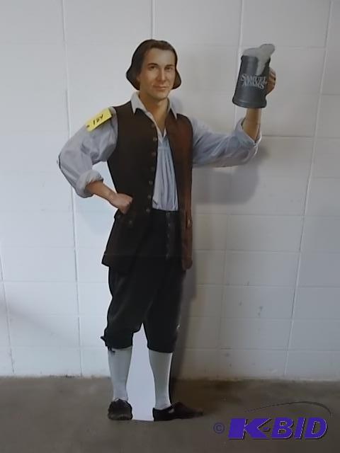 lot 184 image: 6 Sam Adams Cardboard Cut-Out...