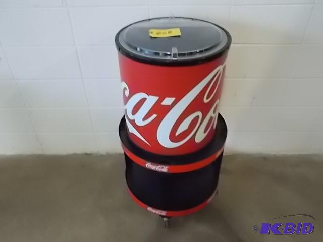 lot 208 image: Coca-Cola Reach in Merchandiser Cooler with C...