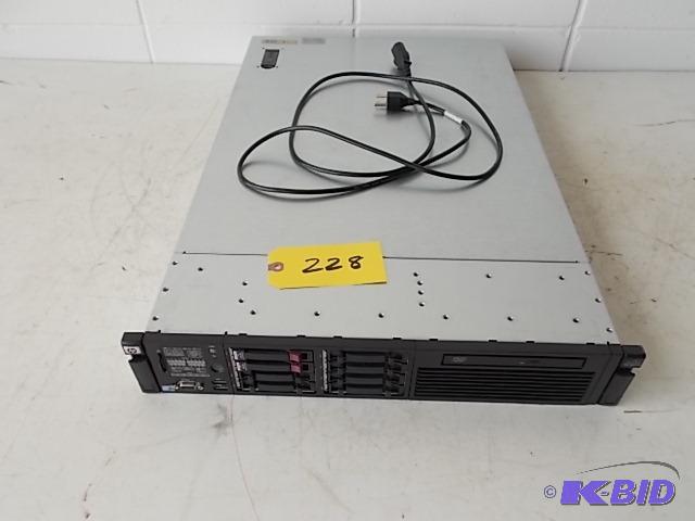 lot 228 image: H.P. DL380G6 Computer Network Server, (2) 146...