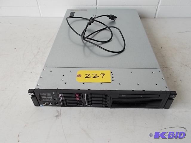 lot 229 image: H.P. DL380G6 Computer Network Server, (2) 146...