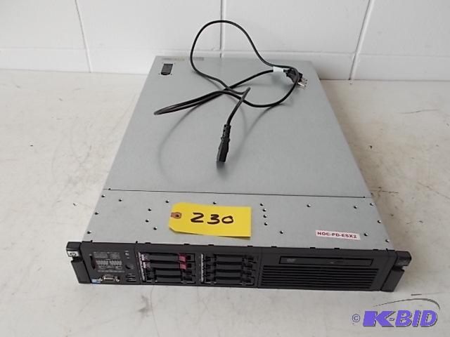 lot 230 image: H.P. DL380G6 Computer Network Server, (2) 146...