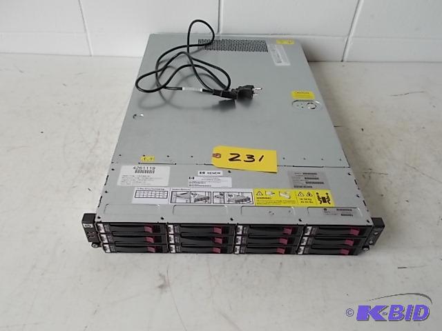 lot 231 image: H.P. P4500G2 Computer Network Storage, (12) 6...