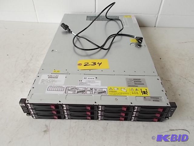 lot 234 image: H.P. P4500G2 Computer Network Storage, (12) 6...