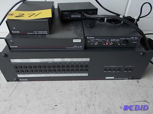 lot 271 image: Asstd Extron AV Components...