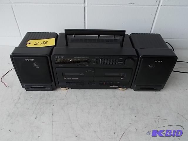 lot 278 image: Sony CFS710 Radio Cassette Recorder...