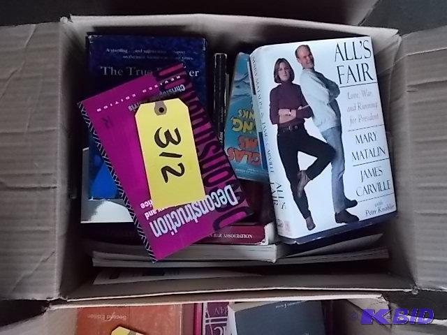 lot 312 image: Box of Asstd Books...