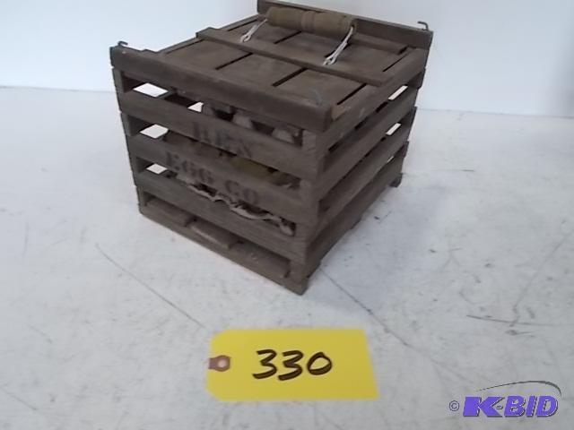 lot 330 image: Vintage Egg Crate...