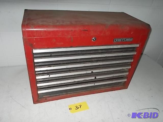 lot 37 image: Craftsman 6 Drawer Tool Box...