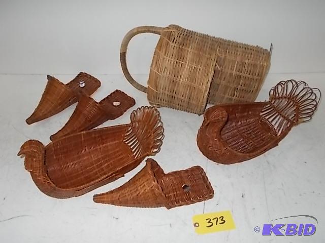 lot 373 image: (6) Asstd Baskets...