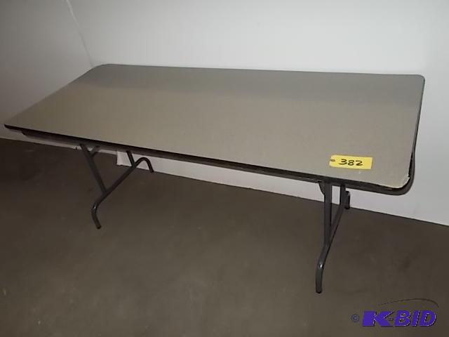 lot 382 image: Folding Table 30" x 6...