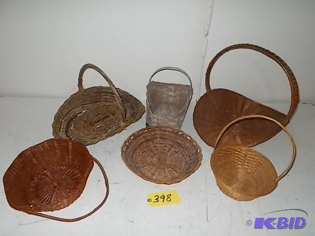 lot 398 image: (6) Asstd Baskets...