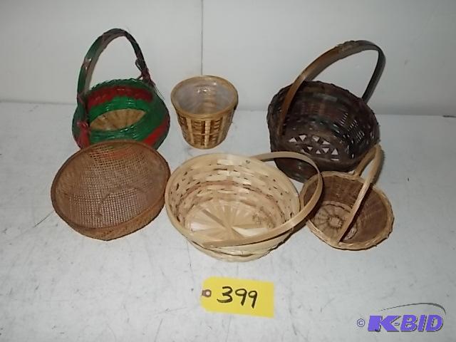 lot 399 image: (6) Asstd Baskets...