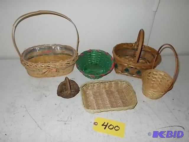 lot 400 image: (6) Asstd Baskets...