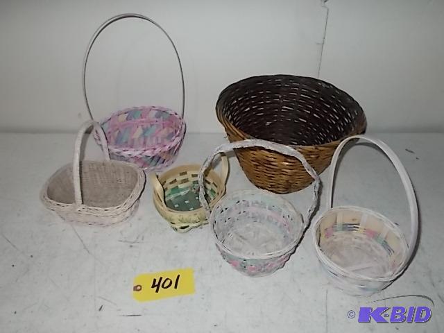 lot 401 image: (6) Asstd Baskets...