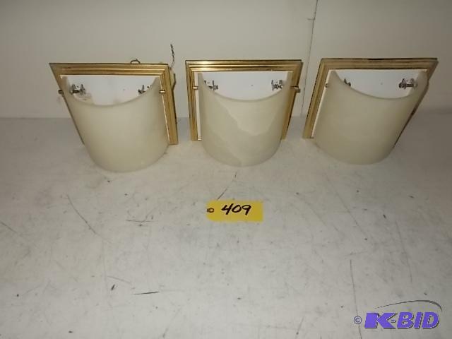 lot 409 image: (3) Wall Lights...